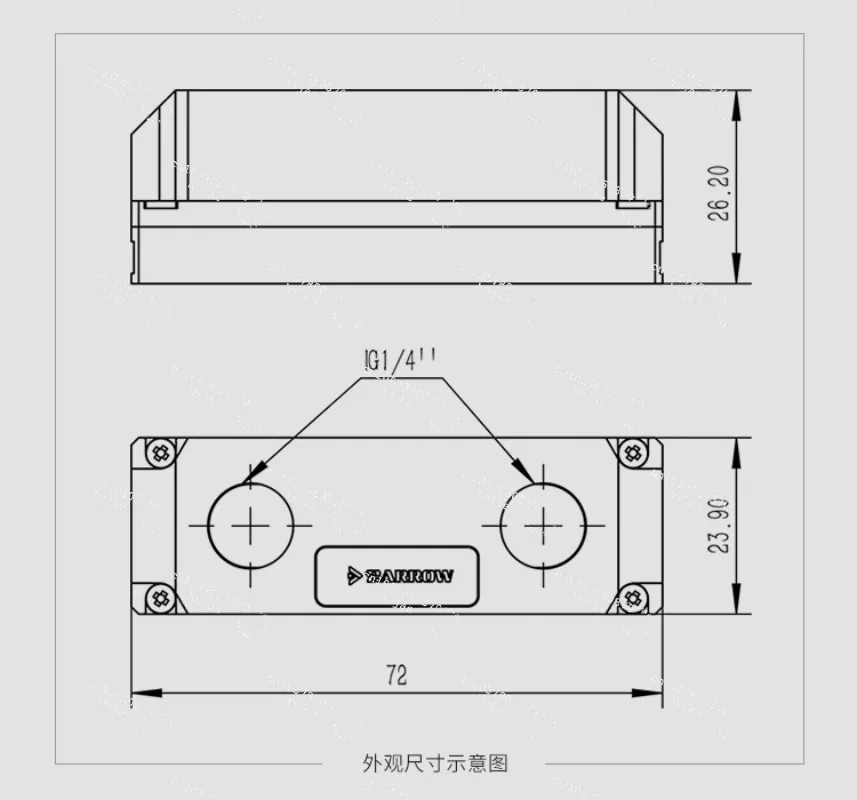 

2280, 22110 PCIE SATA M.2 M2 Solid State Drive (SSD) Cooling Water Block - HDM2280 - PA, Auxiliary heat dissipation, sturdy
