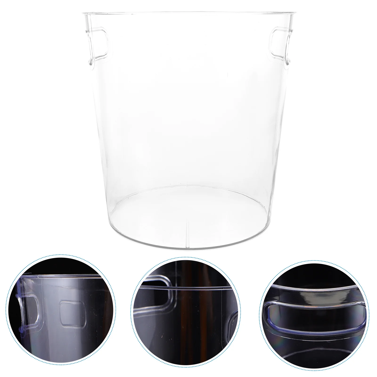 

Clear Flower Bucket Premium Acrylic Transparent Floral Vase For Home Office Decor Desktop Flower Storage Holder Wedding