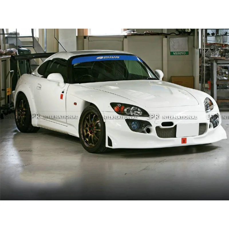 SAAR مناسبة لهوندا S2000 AP1 AP2 تعديل ملعقة نمط ألياف الراتنج مجموعة كاملة واسعة الجسم المصدات الأمامية والخلفية #5