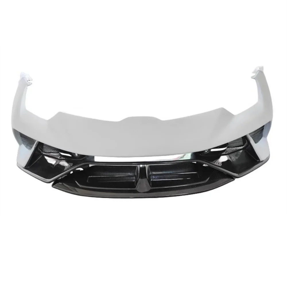 

Half Carbon fiber Front bumper assembly for Lamborghini Huracan LP580 LP610 modified Front surround Body kit Car Accessories