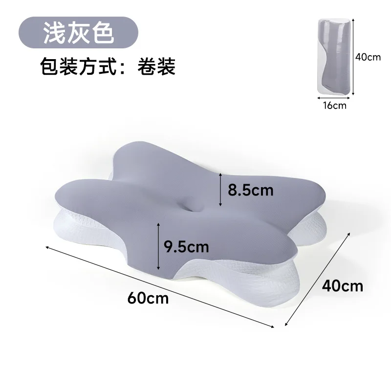 Orthopedic Memory Foam Pillow Grade a High Loft Cervical Neck Support Non-Collapse Sleep Pillow Core for Wholesale