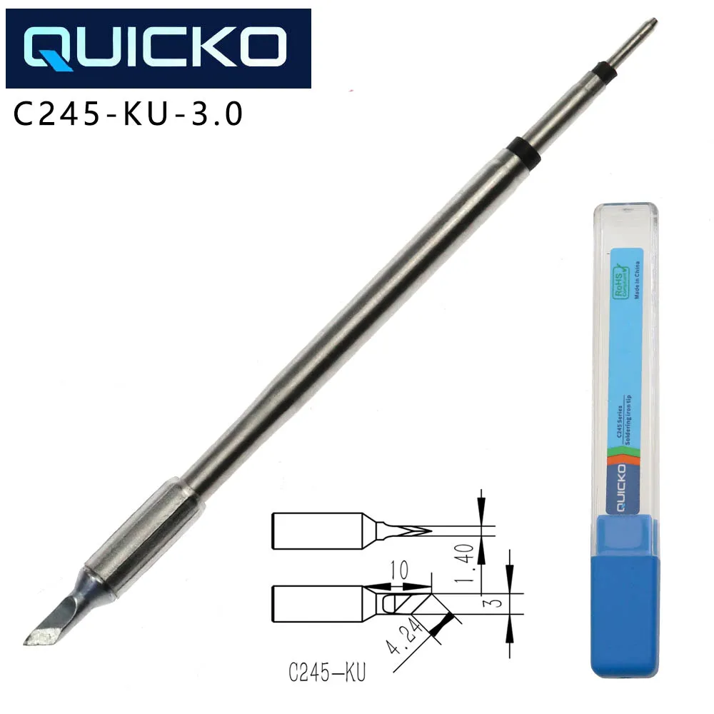 QUICKO C245 Lötspitzen 939/KU/SKU/C5/966/908/BCM3 Universeller T245 Griff für Lötstation Handy-Reparaturwerkzeuge
