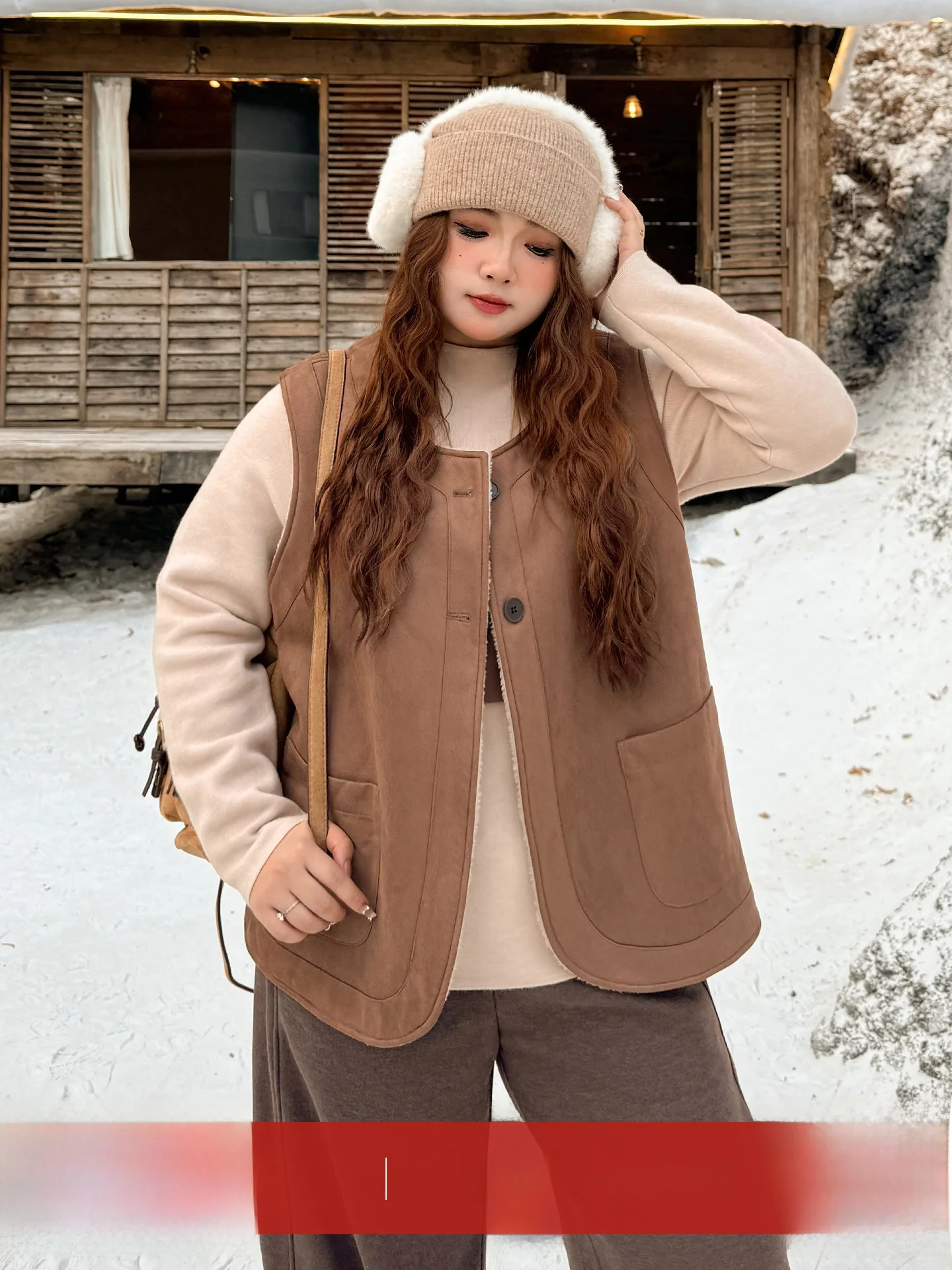 

Женский винтажный жилет из овечьего меха больших размеров, осенне-зимний замшевый джемпер, бархатный жилет из натуральной кожи и меха ягненка