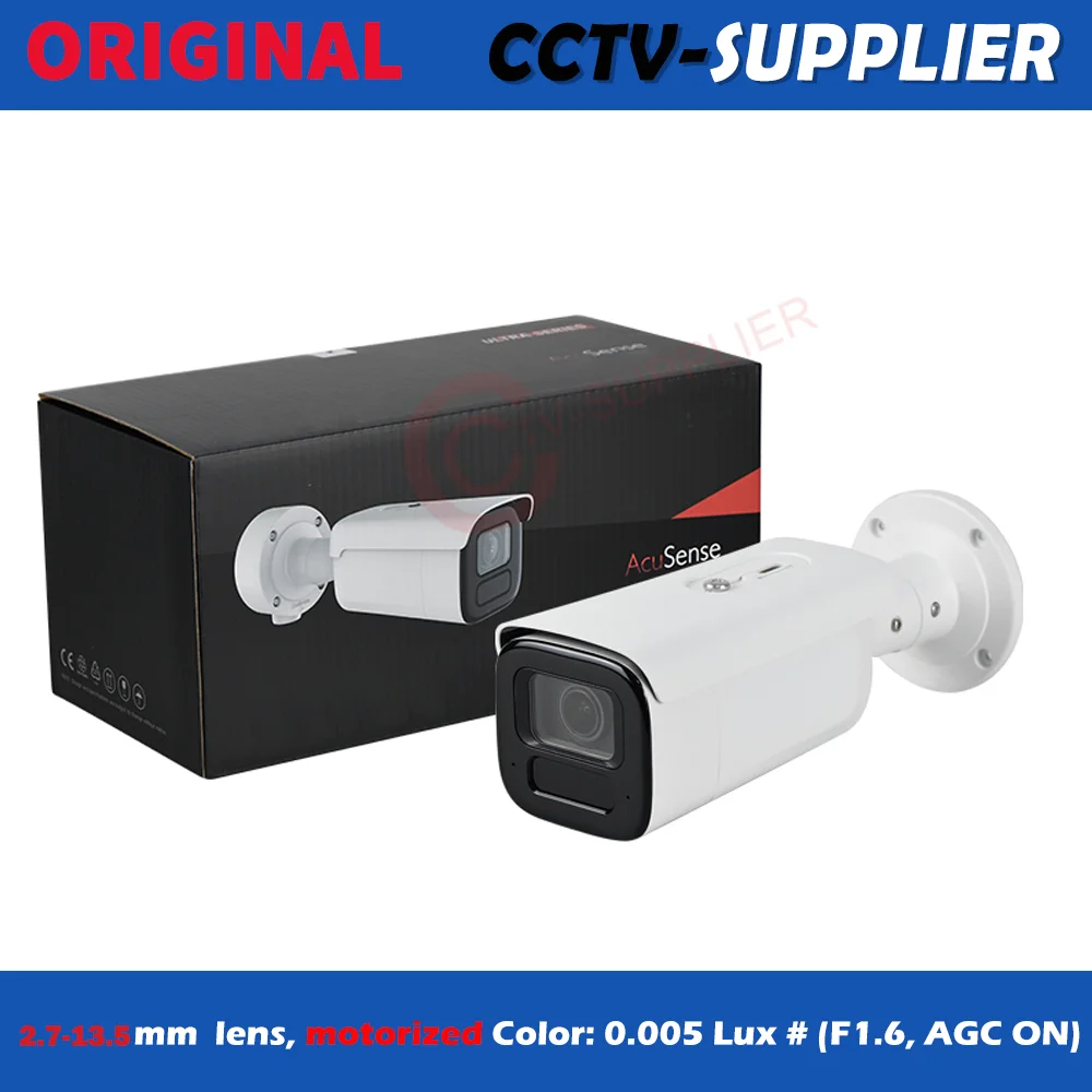Original 8MP IP Camera Cam3683G2-motorized 2.7-13.5mm Vari-focal PoE Bullet