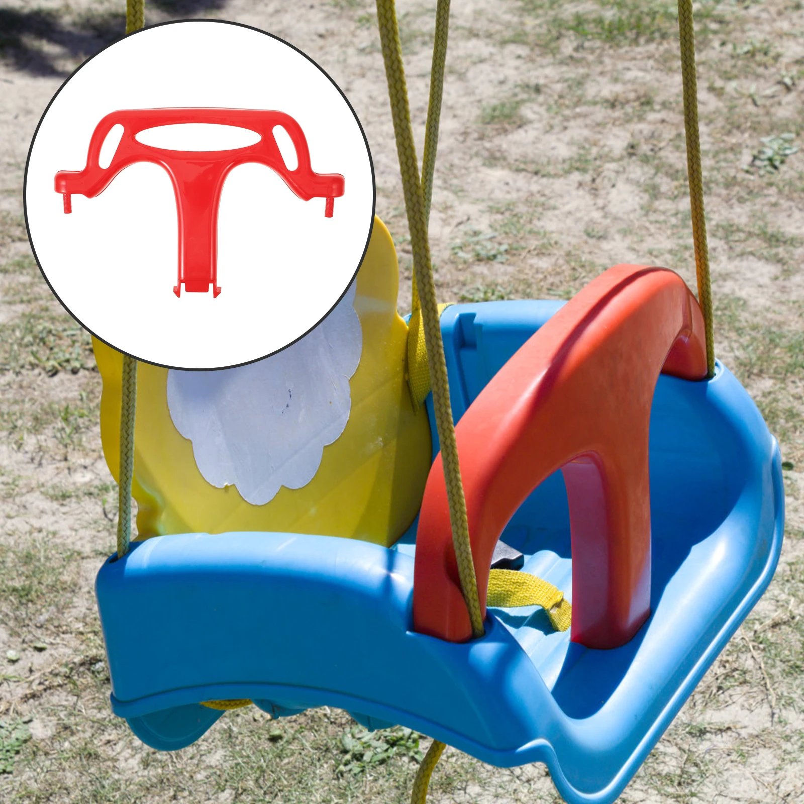 

Red Replacement Safety Handle for Toddler Outdoor Swings Plastic Guard Compatible Kids Infant Swing Seats