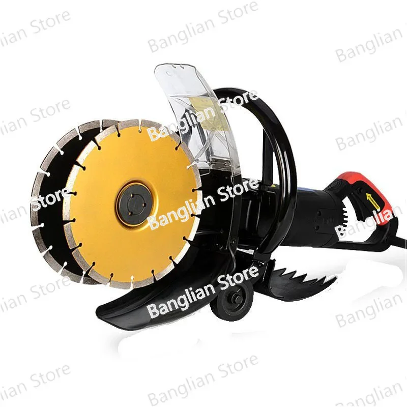 2300W Double Saw Blade Chasing Wall  Water and Electricity Installation Dust-free 255 Concrete Red Brick Slotting