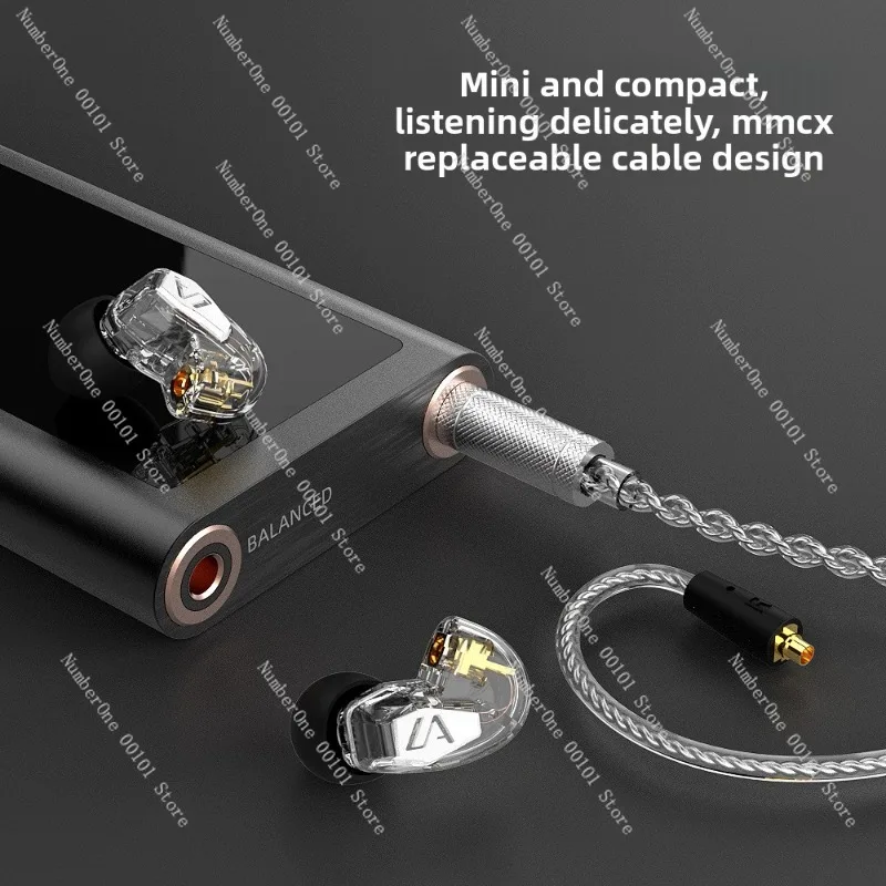 LT2 pure moving iron HiFi earphones plug and unplug game music game earphones