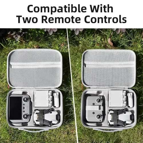 Imagen 2 del producto Bolsa de almacenamiento portátil para DJI Mini 4 Pro, Estuche de transporte de PU, bolso de hombro de viaje, bolso resistente a los arañazos, accesorio para Dron