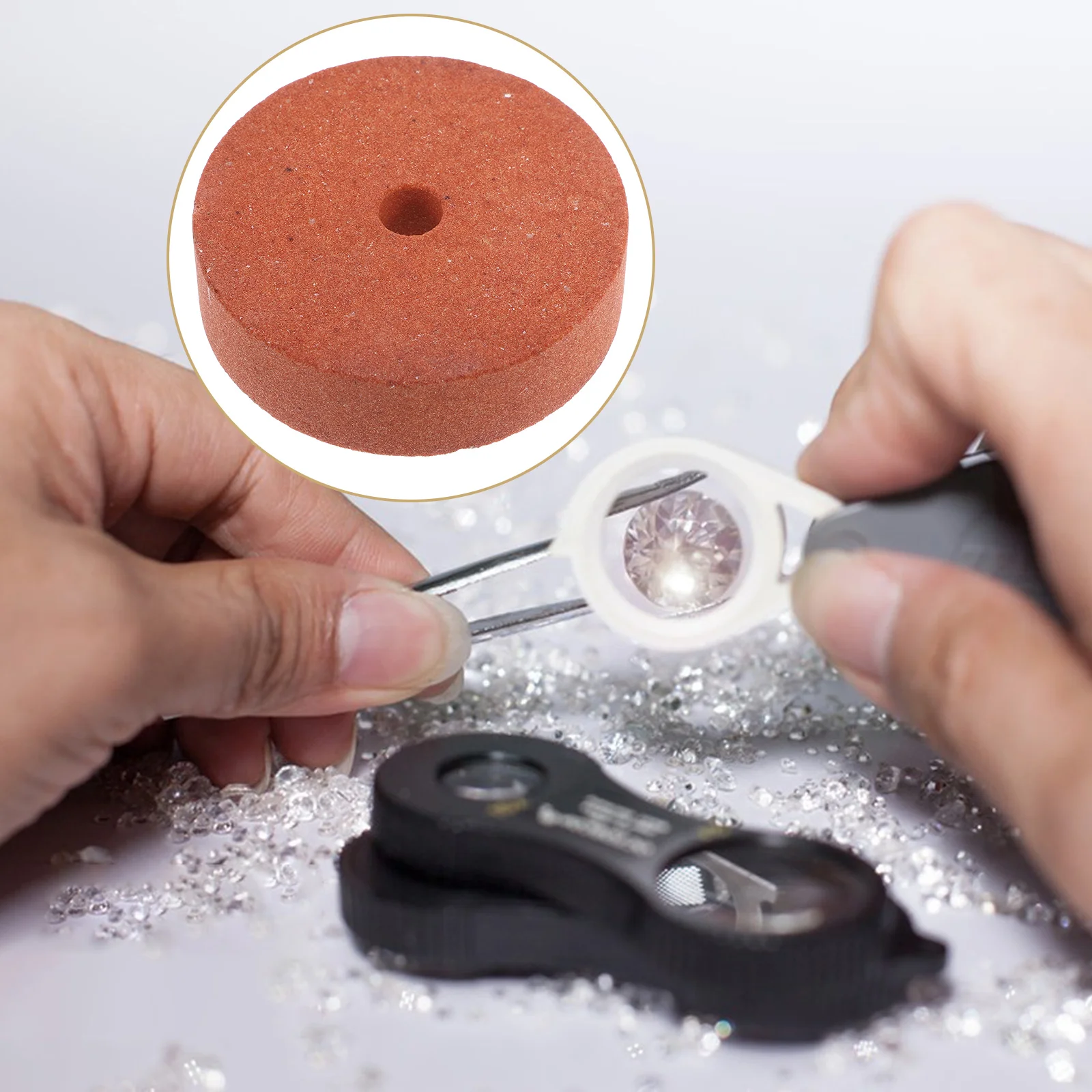 

3 Inch 70Mm Sanding Polishing For Grinding Machine Brown Durable High Efficiency Metal Jewelry Stone Tool