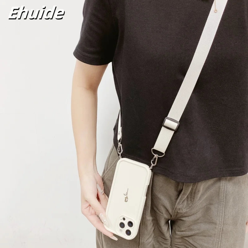 Rosen-Riemenhülle für Samsung Galaxy A56 A36 A16 A26 A17 A55 A35 A15 A54 A34 A14 – Modische Crossbody-Lanyard-Hülle mit Kordel für Reisen, weiche Abdeckung – Detail 3