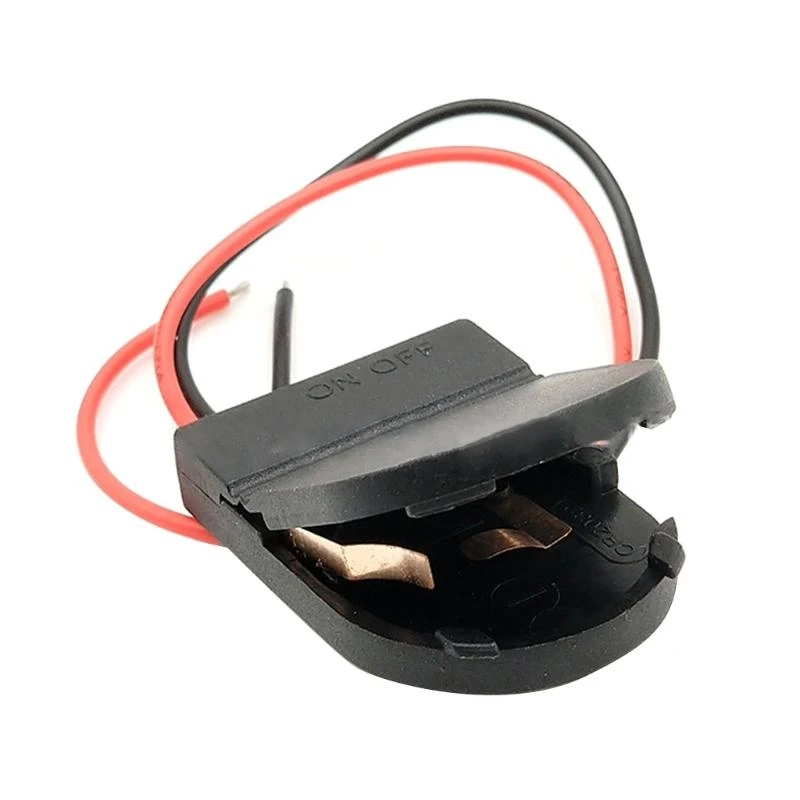  5Pcs  Button Battery Holder Coin Cell Storage Box for Case with On/Off Switch Light Weight Battery Holder