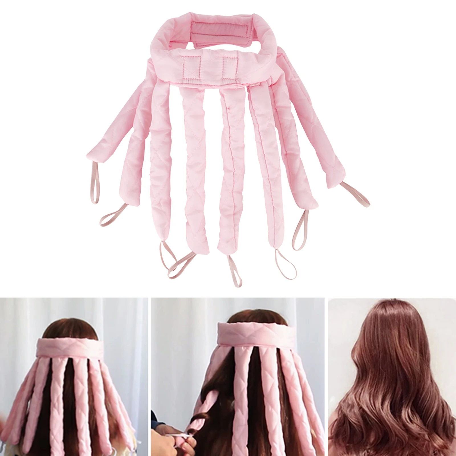 Octopus Design Heatless Haar Curlers Haar Styling Werkzeug Nicht-Heizung Curling Rod Curling Zauberstab Stirnband Frauen Girl'S Natürliche Locken