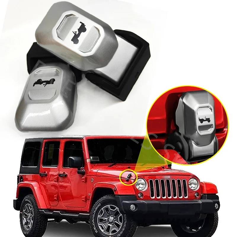 

Engine Hood Latch Lock Catches Kits For Jeep Wrangler JL 2018 2019 2020 2021 2022 Car Accessories