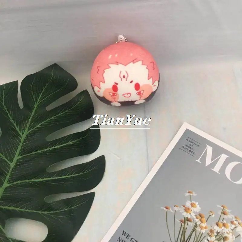Cute  Satoru Gojo Itadori Yuji Fushiguro Megumi soft Stuffed Pussy Christmas Gift Toys Keychain pendant 10cm