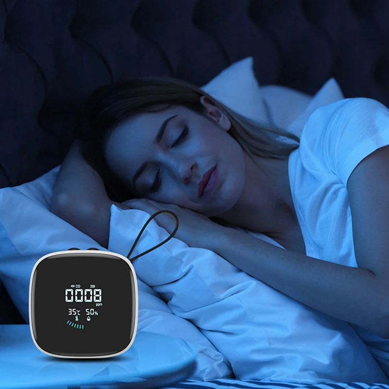 El mejor detector de calidad de CO con alarma de sonido, pantalla LCD, probador de Sensor de temperatura y humedad DM1210B