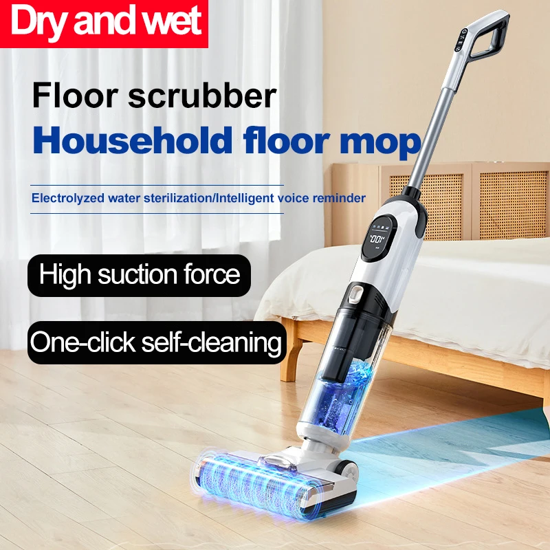 

Беспроводная вакуумная швабра для твердого пола, влажная и сухая уборка, умный робот, всасывающая машина, вакуумный фильтр