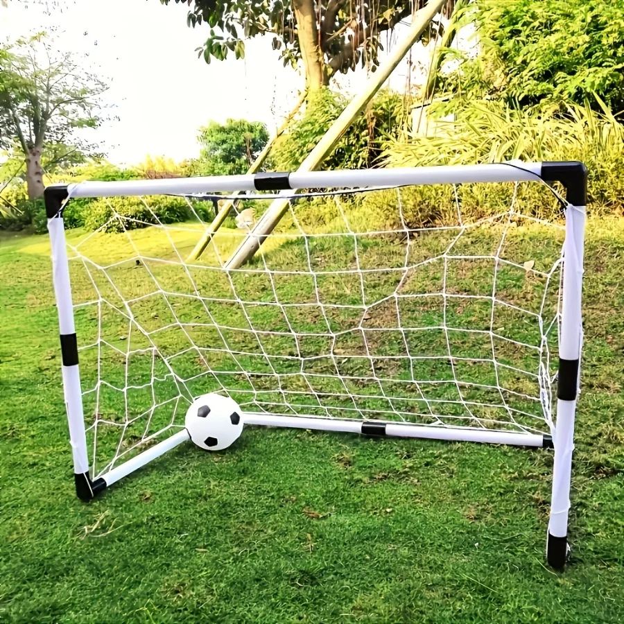 120CM Large Plastic Soccer Goal Set for Outdoor And Indoor Portable Easy Assembly DIY Sports Frame Toy Random Color