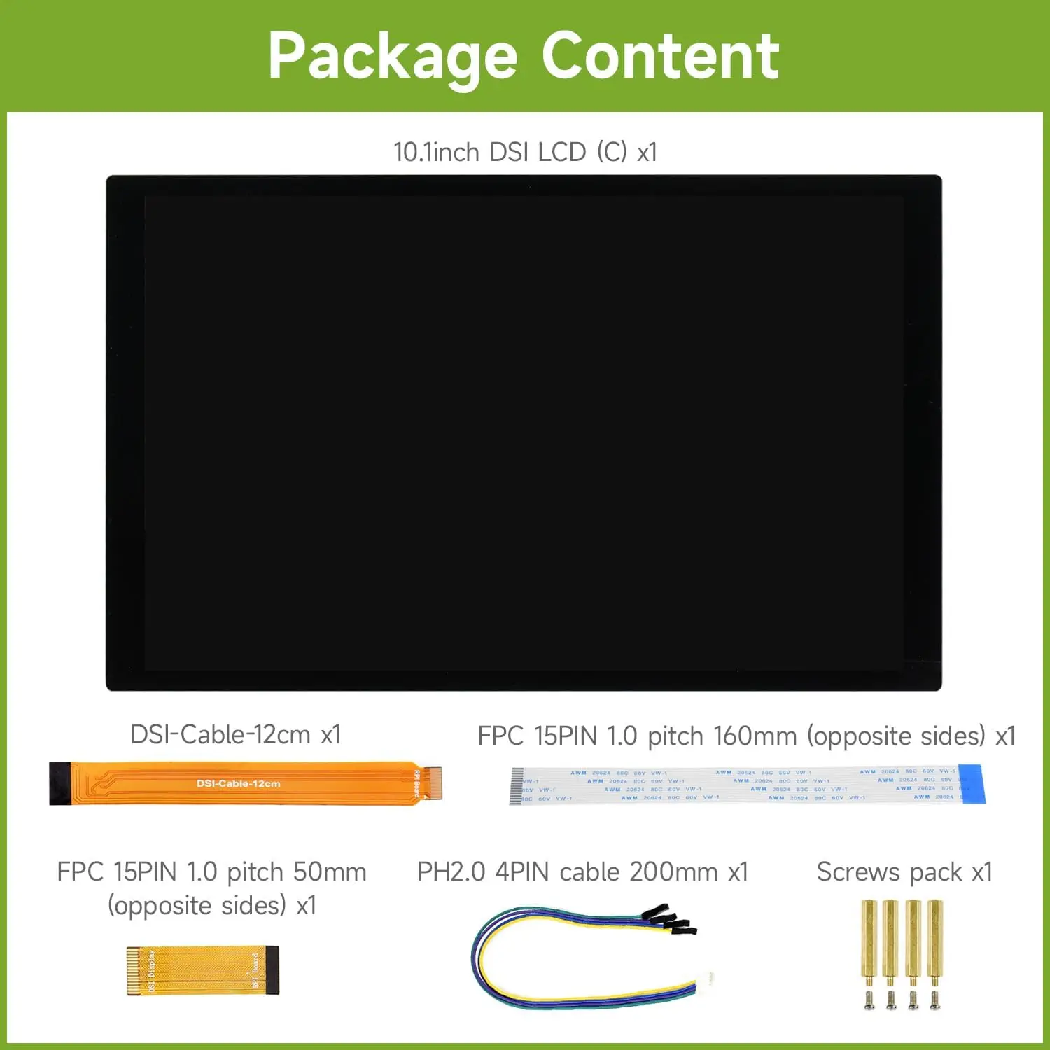 Variant: 10.1 inch DSI LCD