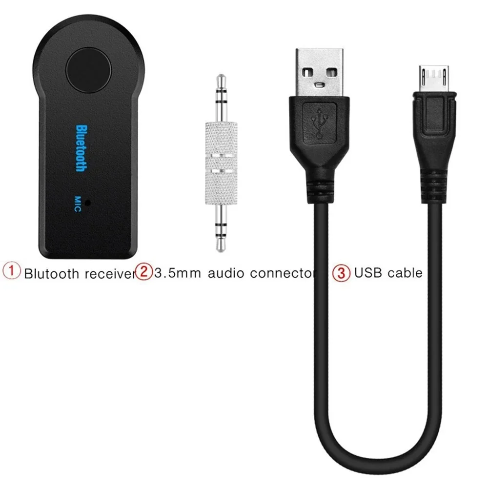 Wireless Bluetooth-compatible 5.0 Receiver Adapter 3.5mm Jack For Car Music Audio Aux A2dp Headphone Reciever