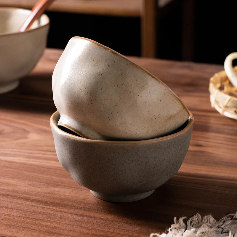 Japanese Ceramic Rice Bowl Creative Small Eating Bowl for Home Soup Baby Food Dish