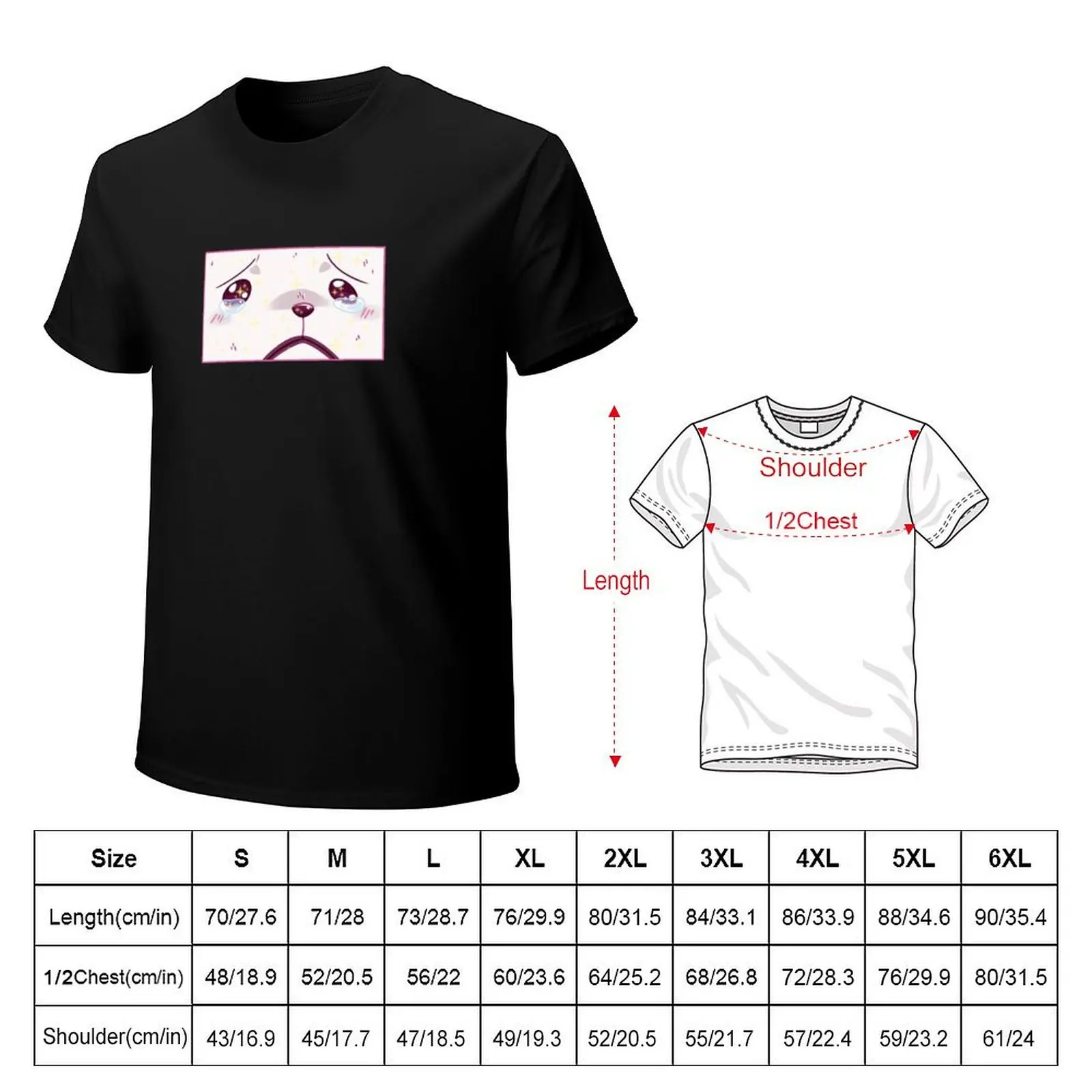 Cry Baby T-Shirt Plus Size Solid Color T-Shirt