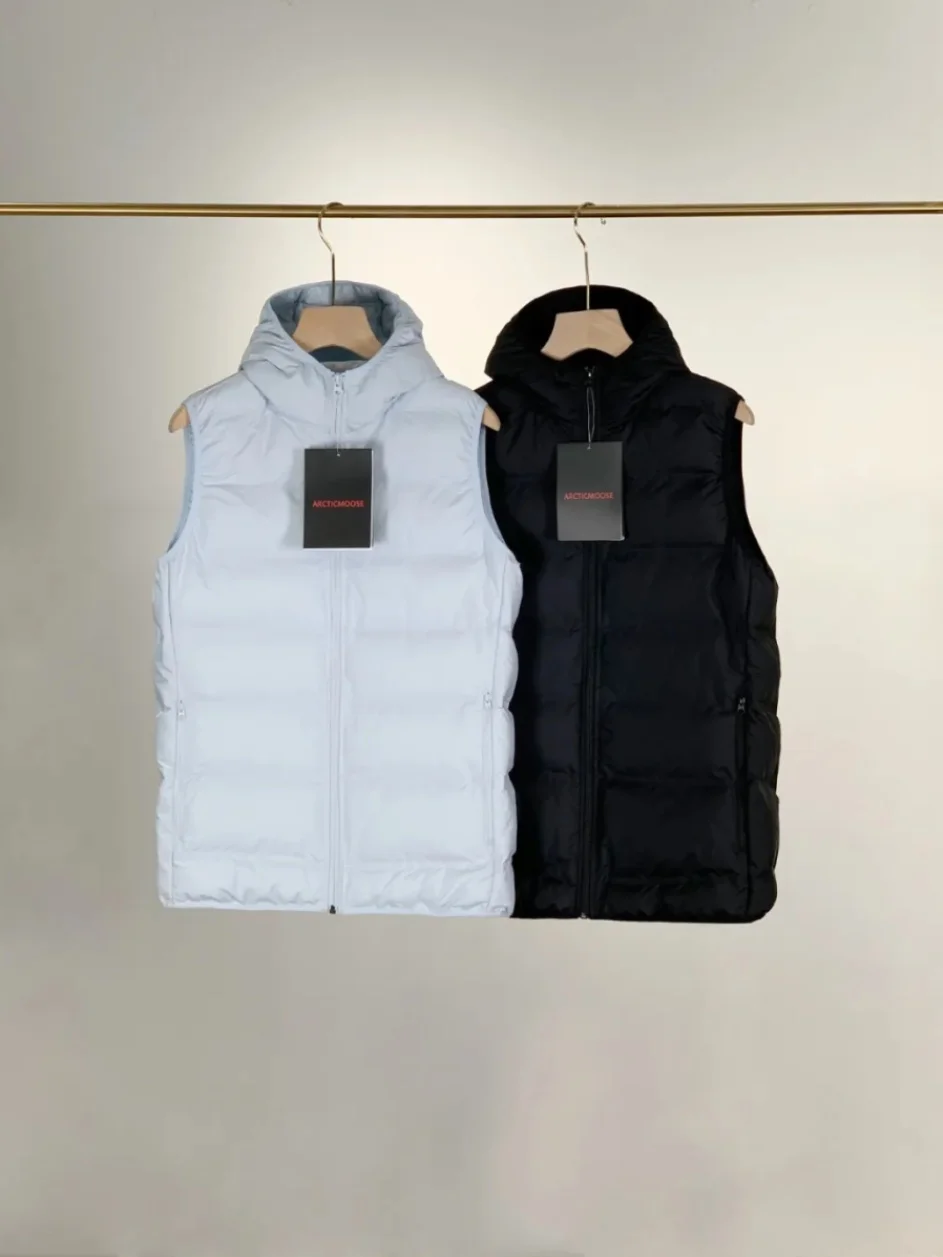 

Зимний утепленный жилет-безрукавка унисекс с капюшоном, водонепроницаемый, модный, из хлопка, для мужчин и женщин, стандартный крой, толстый