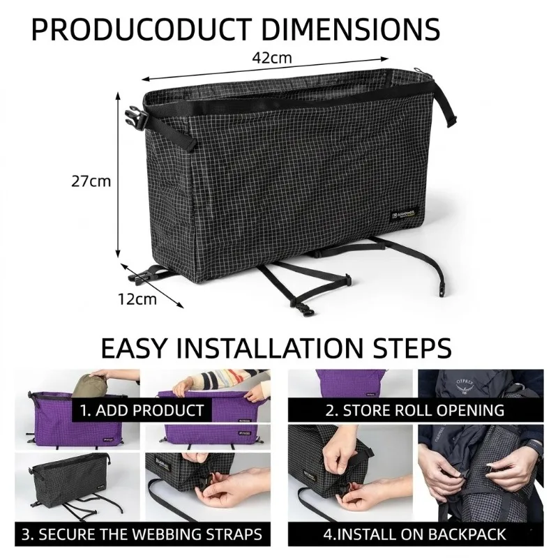 Ultralight Waterproof Backpack Pouch 6