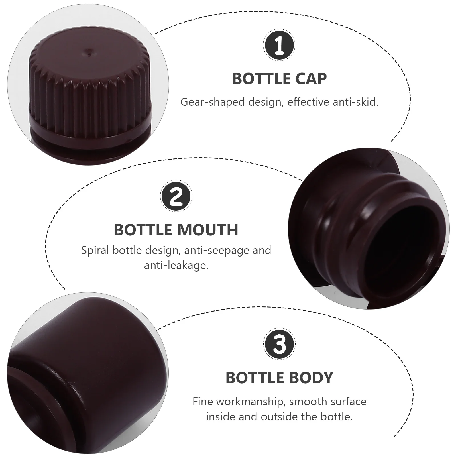 

20Pcs Reagent Bottles Durable PP Plastic 8ml Laboratory Liquid Storage Chemical Containers Lid Sealing Bottles