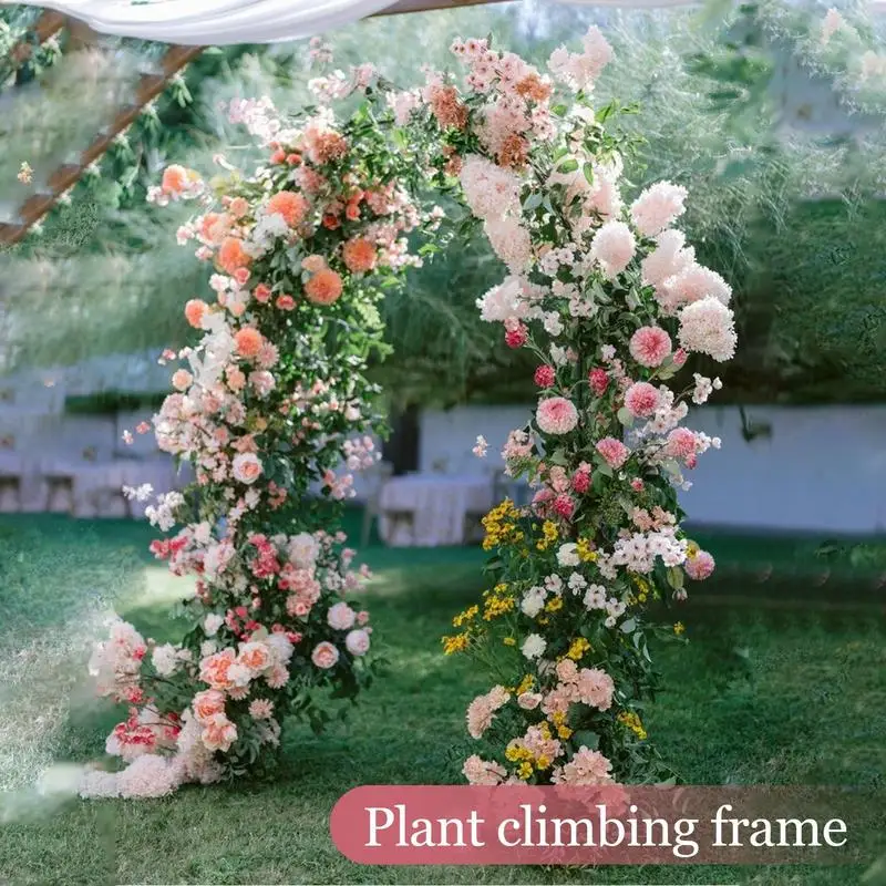 Wedding Arch Balloon Stand Garden Gazebo Shaped Vine Rack Metal Flower Rack Arch Plant Climbing Rack Birthday Party Decoration