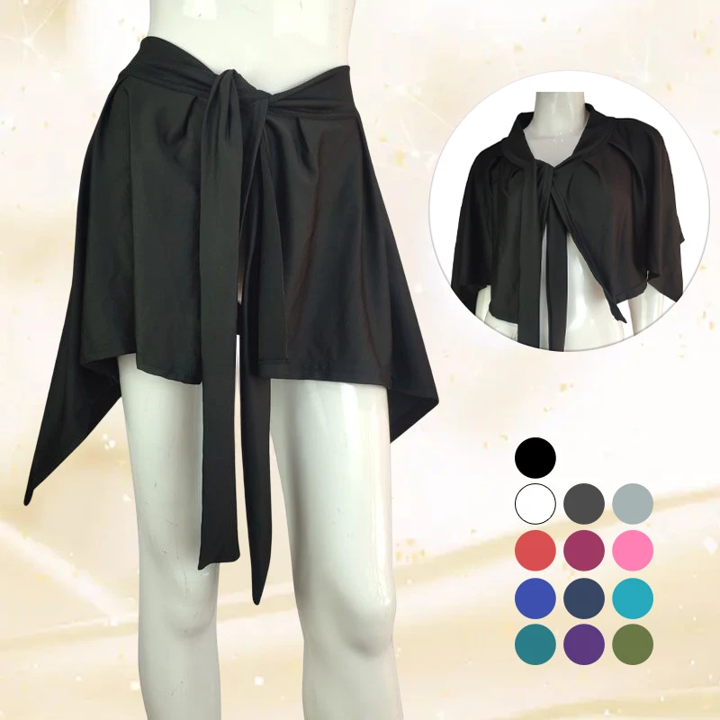 Women Latin Dance Skirt Adult Professional Dancing Apron Skirt Rumba Samba Latin Practice Dance Dress Stage Wear