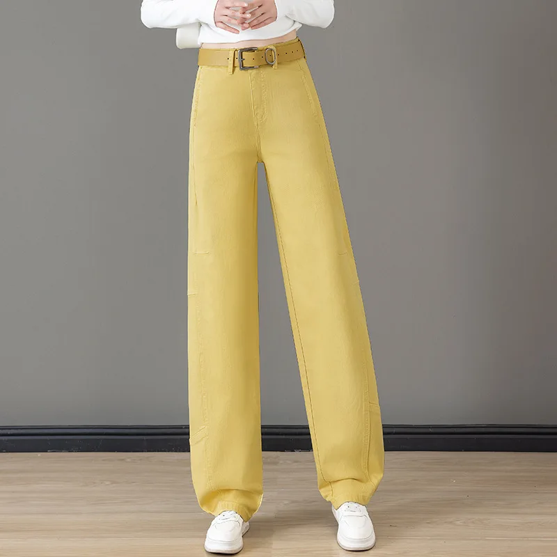 

Spring and Autumn Narrow Banana Jeans for Women, Versatile Slimming Scythe Pants, Petite Scythe Pants