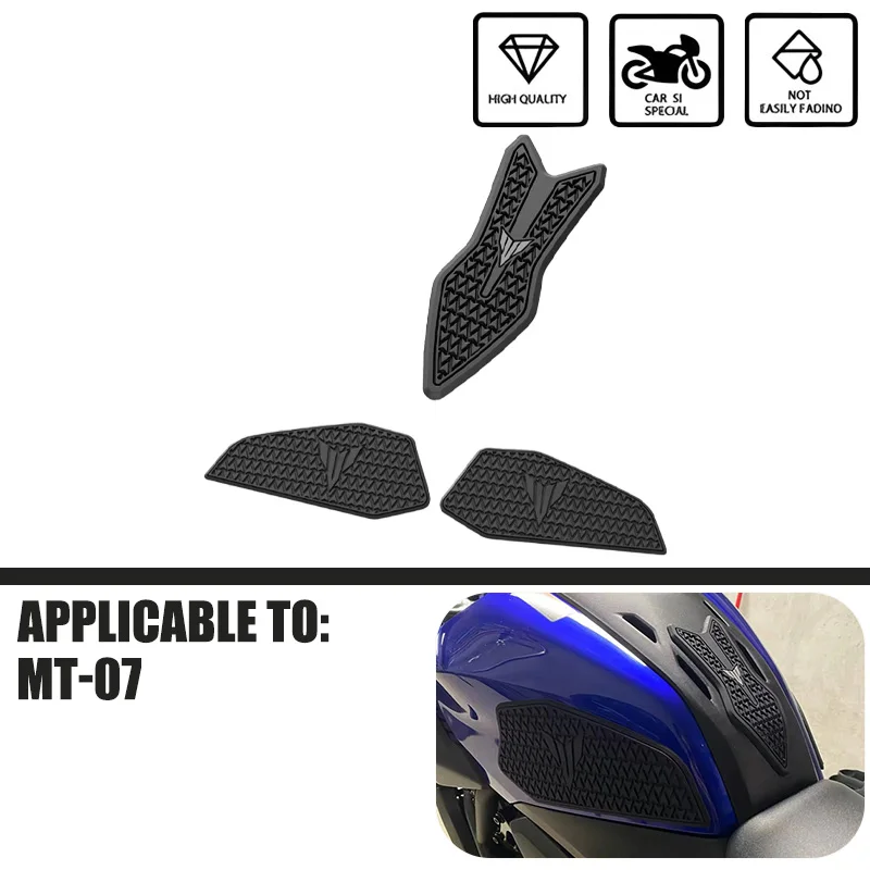 

MT-07 2025 Tank Pad Motorcycle accessories Fuel Tank Pad For YAMAHA MT-07 mt-07 2025 Non-slip Side Fuel Tank Waterproof Pad