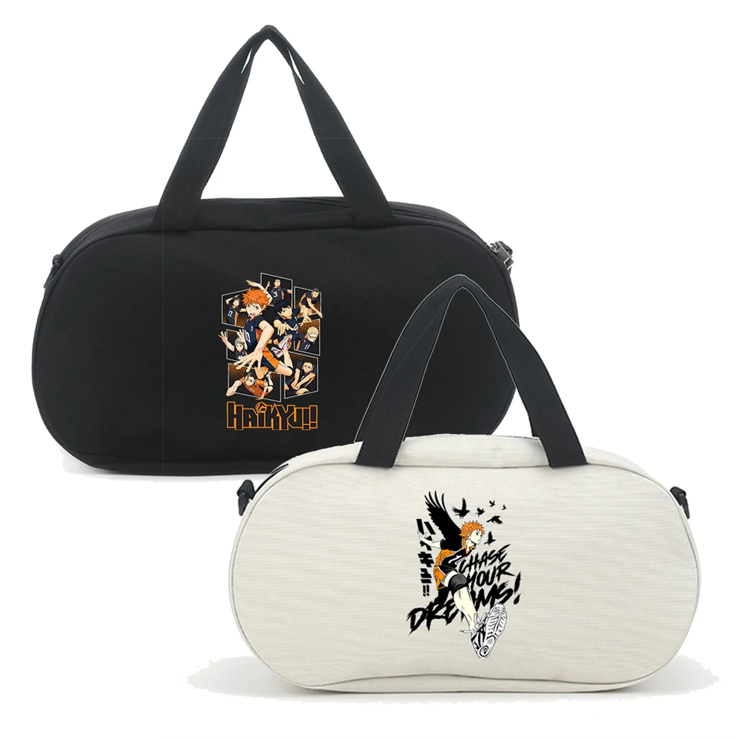 Haikyuu Sporttasche Anime Sporttasche mit großem Fassungsvermögen, Reisetasche für Männer und Frauen, wasserdichte Handtasche, Geschenkidee