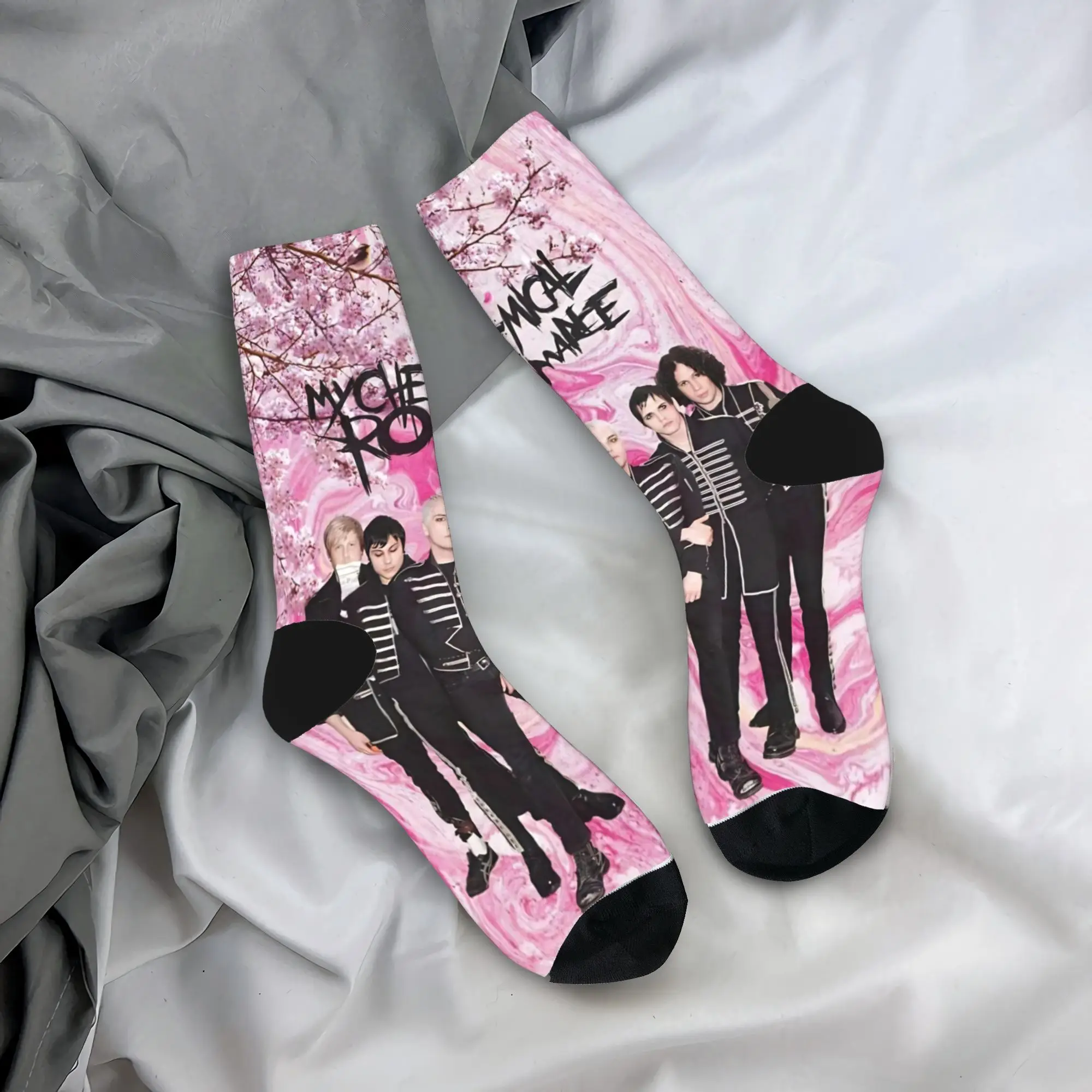 

MCR My Chemical Romance Band Socks Autumn Stockings Fashion Men Soft Breathable Socks Design Skateboard Non Skid Socks