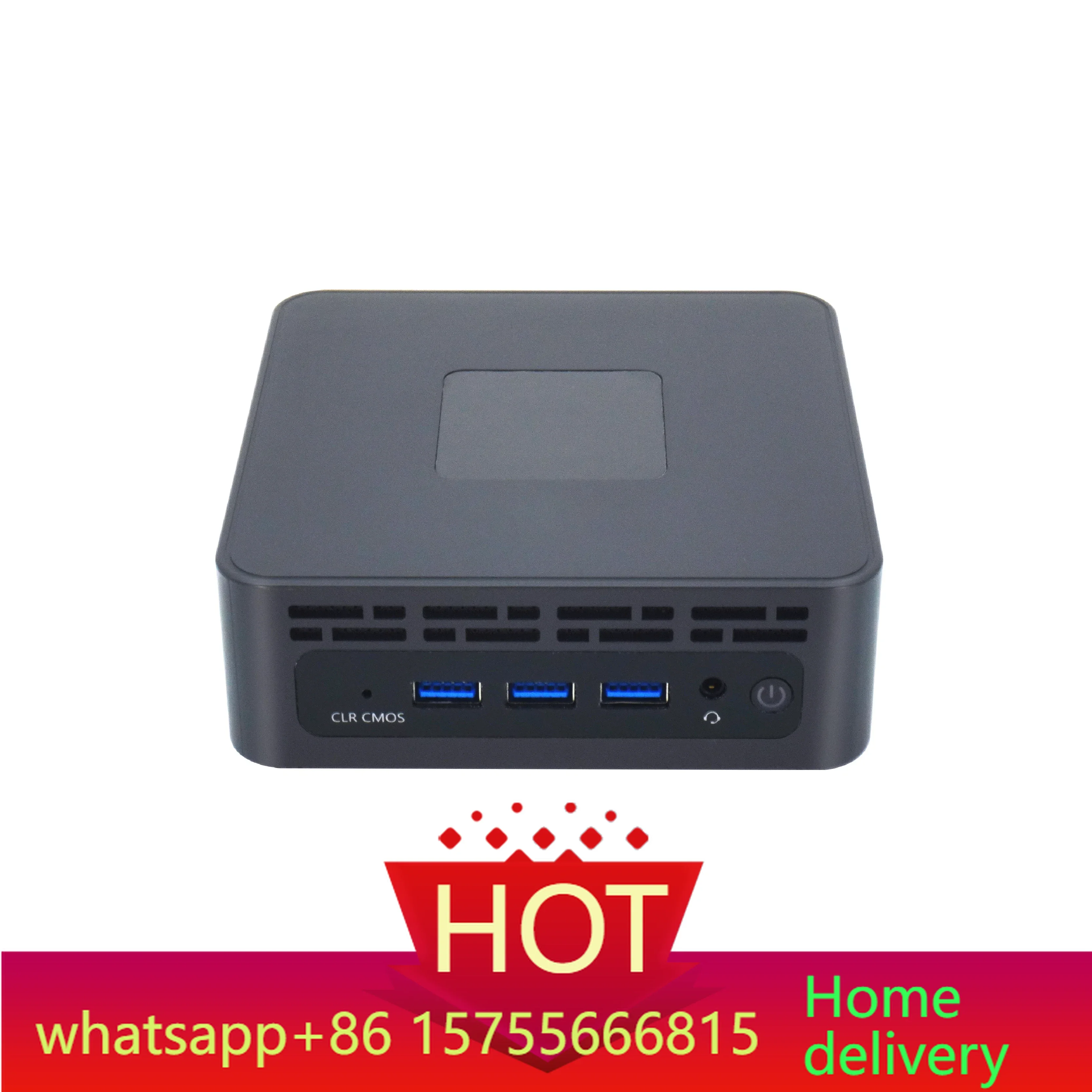 Mini PC NUC Barebone Core i5 1245U, Computadora de Escritorio Compacta, Doble Canal DDR5, Ranura M.2 2280, Tipo-C, Pantalla