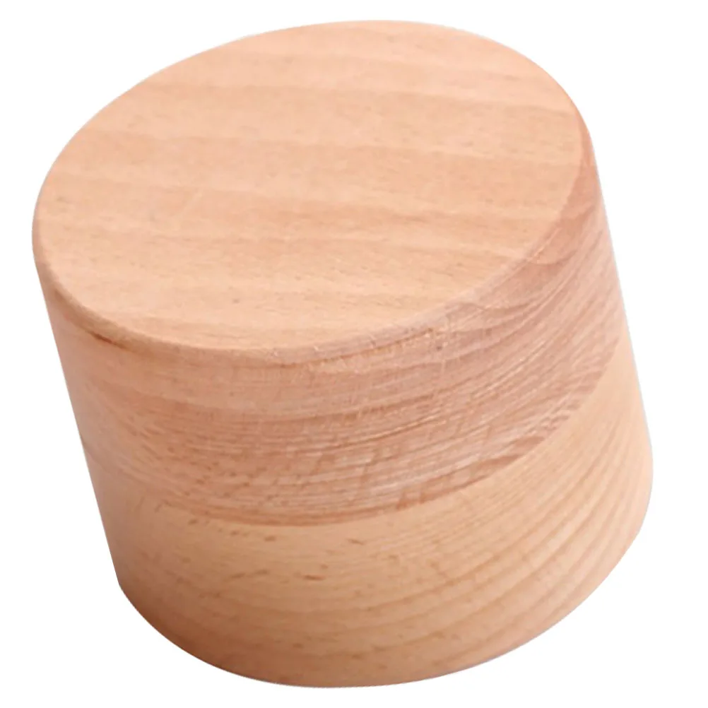 

Round Wooden Ring Box Small Portable Ring Case for Wedding Ceremony Engagement Rings Organizer Romantic Gift Box for Her
