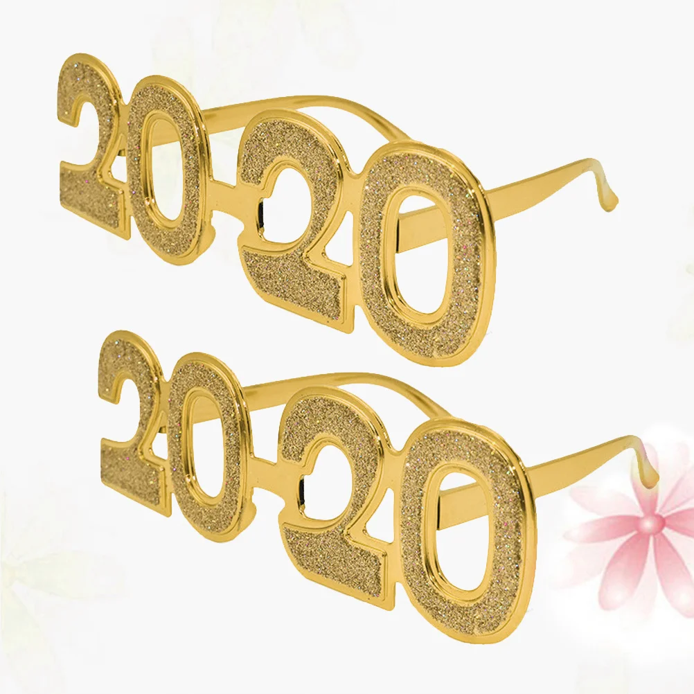 

2Pcs 2020 Party Glasses Frames Flexible Frame Unisex Style for Parties Beach Cocktail Events Festival Photo Booth Props