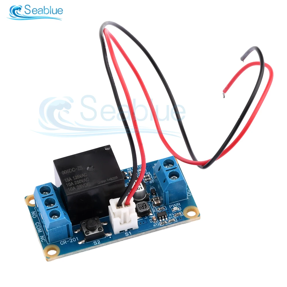 1 Channel DC 5-28V Latching Relay Module Single Key Bistable Switch MCU Control One Channel Relay 5V 12V 24V