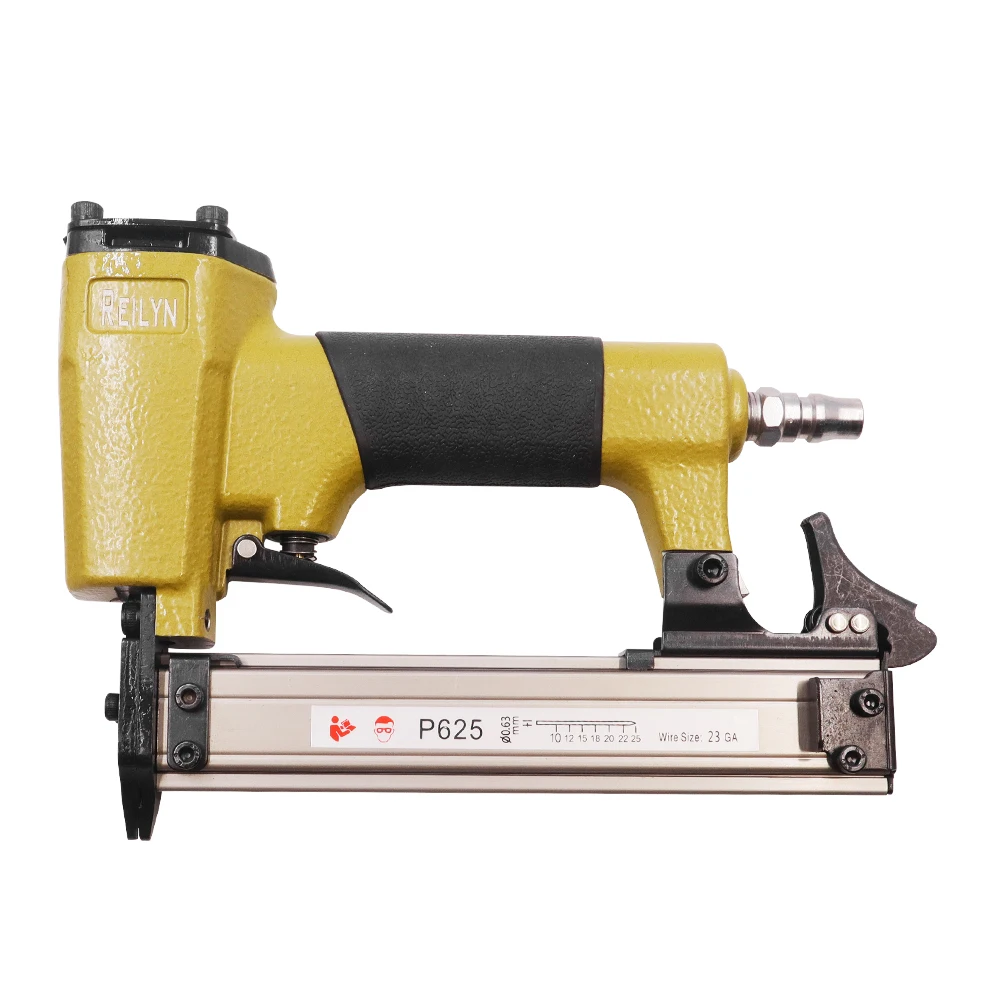 Reilyn 23Ga Pneumatischer Stiftnagler P625 Kleine Nagelpistole für Fußleisten 12-25mm Druckluftwerkzeuge Luftnagler 23 Gauge – Detail 1