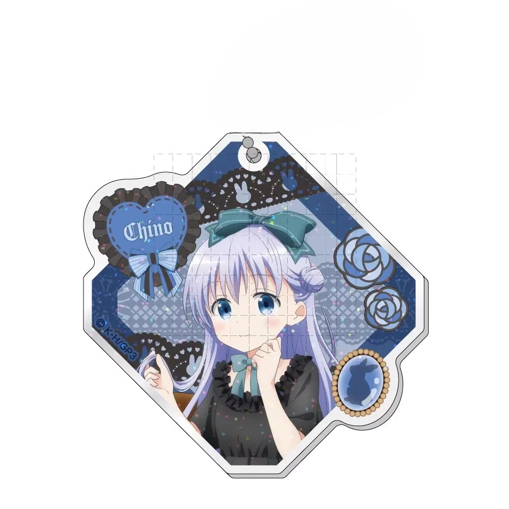 Gioco Hoto Kokoa Kafuu Chino Kirima Sharo Portachiavi Bambola Anime Tedeza Rize Ujimatsu Chiya Acrilico Portachiavi Ciondolo Regalo