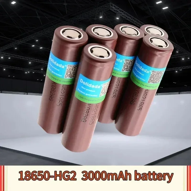 AAA  New Dolidada 100% Original 18650 Battery HG2 3000 Mah 3,7 V Rechargeable Battery for  HG2 18650 Lithium Battery 3000 Mah