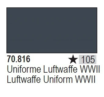 Vallejo Paint Acrylic Model Colored Spanish AV70816 105 Grey Blue German Air Uniform Waterborne Hand Painted RAL5008