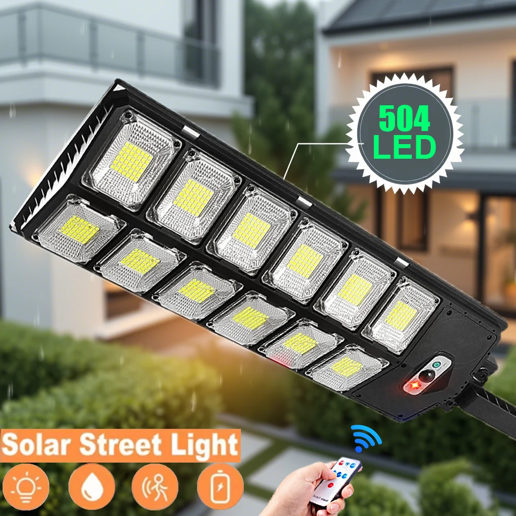 

100000LM Outdoor Solar Lights External Dusk To Dawn Solar Lamp Spotlight Motion Sensor Street Light Waterproof Garden Wall Light