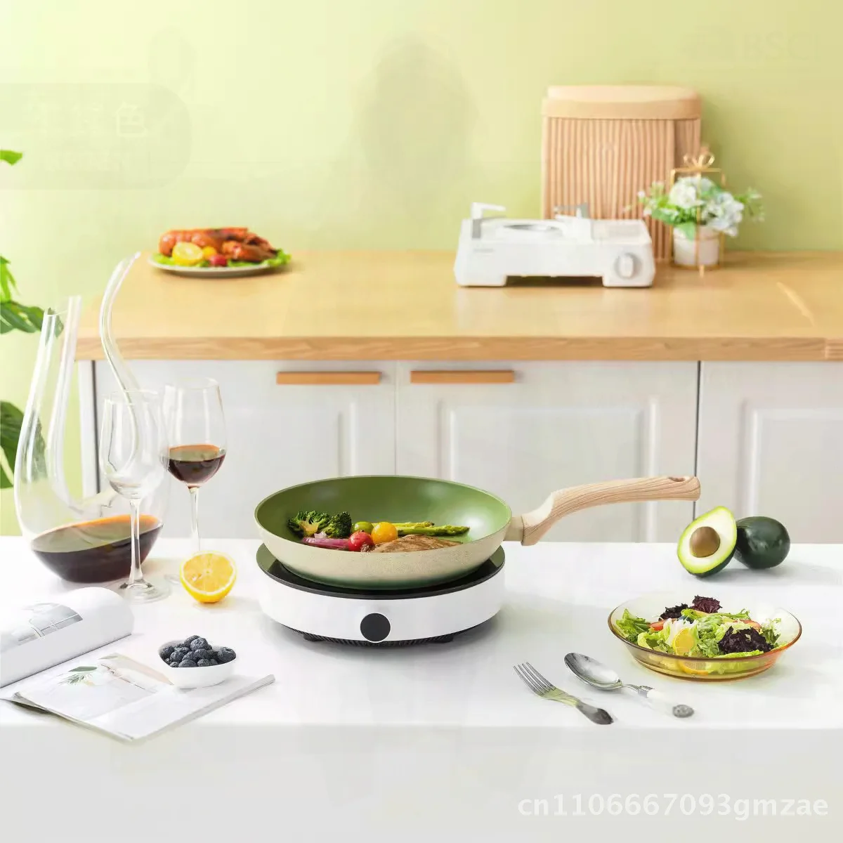 

Алюминиевая сковорода с антипригарным покрытием, 26 см, современная минималистичная многофункциональная кухонная сковорода, незаменимая для блинов, омлетов, безмасляная кулинария