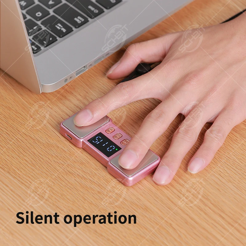 Massaggiatore a impulsi per dita, progettato per tendinite e persone che utilizza telefoni cellulari e computer frequenti per il lavoro.