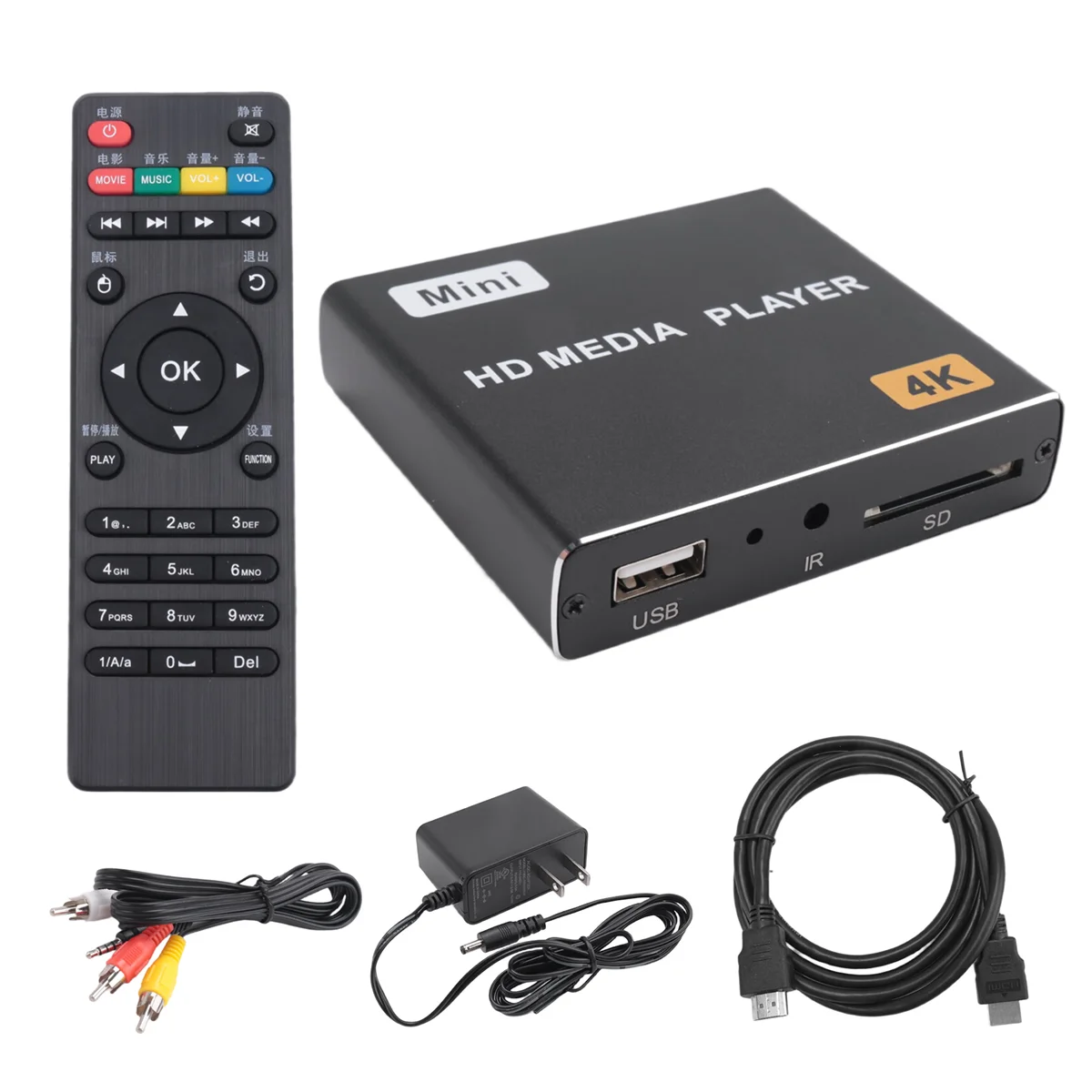 

T35C Mini 4K HDD медиаплеер 1080P горизонтальный и вертикальный цифровой видеоплеер с USB-накопителем/SD-картами, вилкой стандарта США