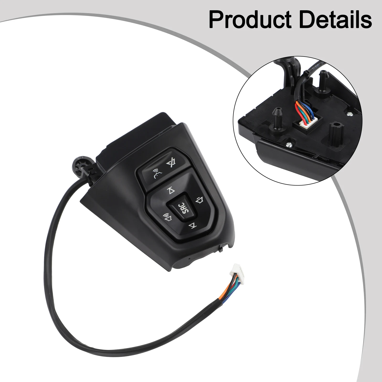 2568445 Steering Wheel Cruise Control Switch for Scania L For P G R S Trucks Front Left 5 For Pins ABS OEM 2016 ReFor Placement