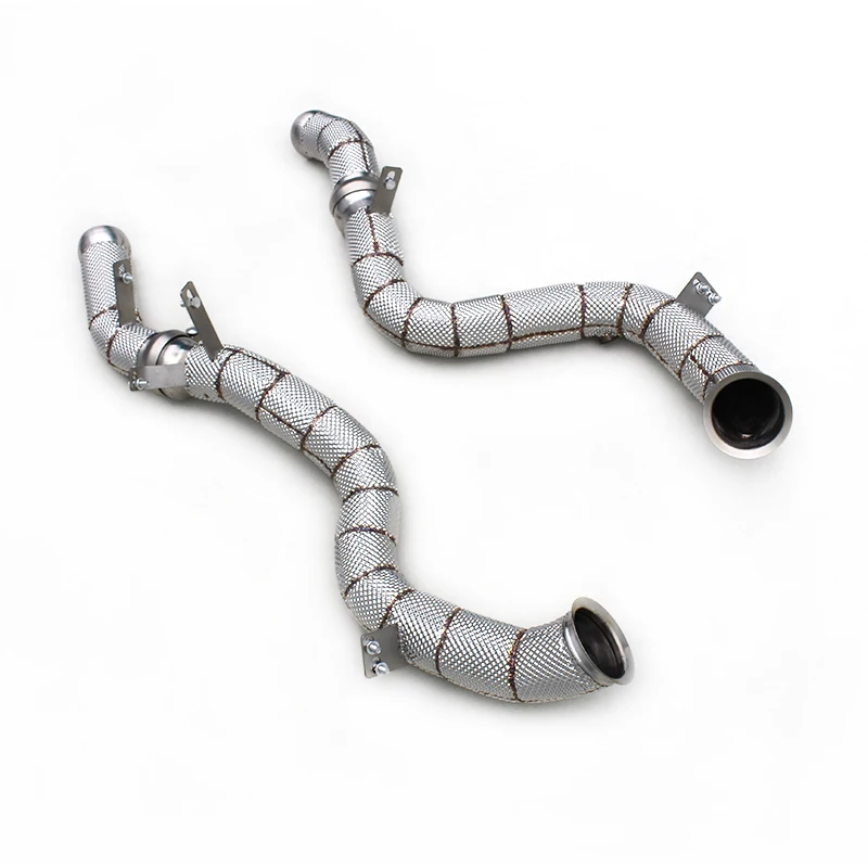 SUS304 Stainless Steel Downpipe For Mercedes-Benz GLS63 AMG 4.0TT X167 2019-2024 Performance Front Pipe
