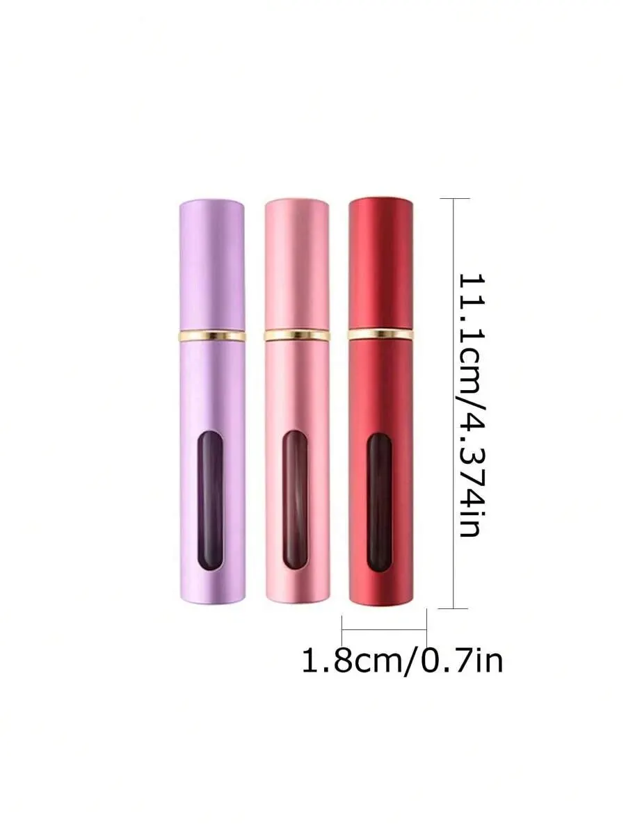 3pcs 4 Accessories 10ml Perfume Spray Bottle with 3 Spray Bottles, 2 Funnels, 2 Dispensing Divas.