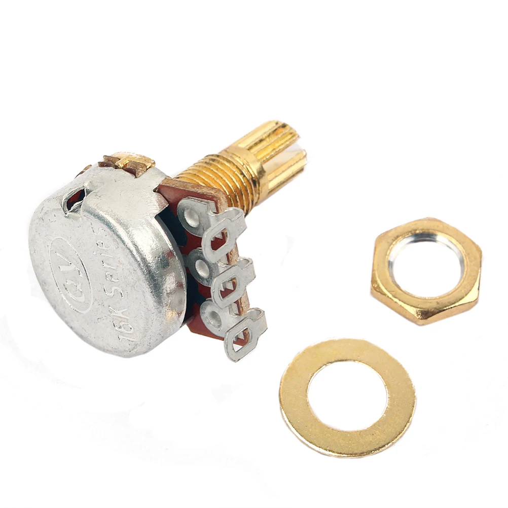 

5 Pcs B500k Potentiometer Audio Taper Guitar Volume Tone Control Knob Electric Acoustic 500k Earth Tones Coarse Shaft